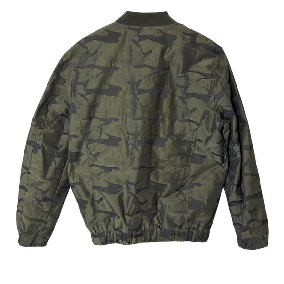 Blank NYC Camo Bomber Jacket Camouflage Military Utility Streetwear Green Sz M - Picture 7 of 11